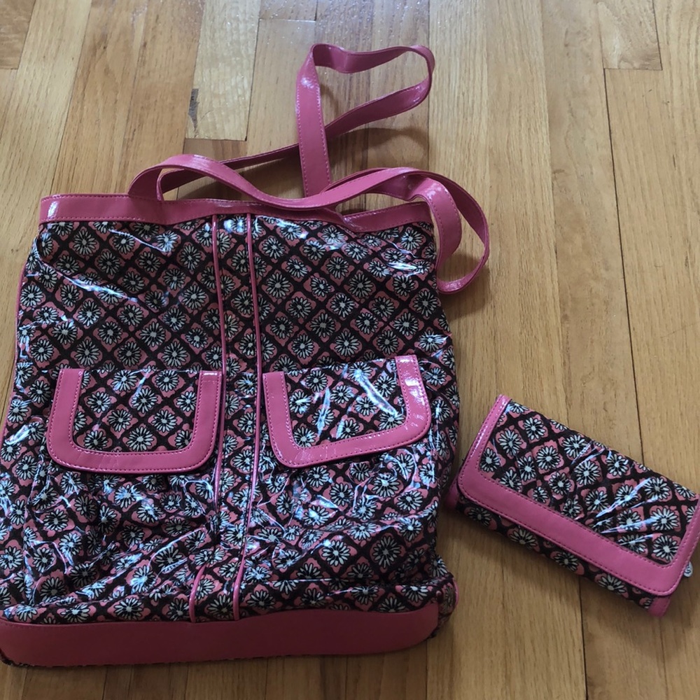 Vera Bradley wallet and tote